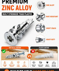 Heavy Duty Metal Self Drilling Drywall Anchors Featuring Dual Sized Screws Deliver Premium Zinc Alloy Sheetrock Fasteners Built Tough As Nils For Rust Proof Reliability And Smooth Wall Prep with rust resistant and solid grip design.