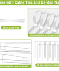 Ultra Fine Garden Netting 10X30Ft Plant Barrier includes 30 cable ties and 10 nails for backyard veggies and flowers protection.