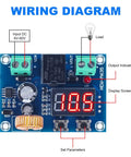 Wiring diagram of Straight Up Reliable Low Voltage Cutoff Relay Switch Automatic Battery Disconnect Protector Module for 12 To 36 Volt.