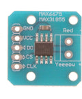 Pro Grade MAX6675 Thermocouple Module For K Type Sensors, Temperature Range 0 To 1023.75 C, visible top view with pins.