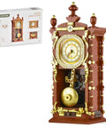 Retro Clock Building Kit For Adults With Rotating Gears And Old School Vibe Pendulum For Home Decor 751 Piece Mechanical Set