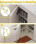 Smooth Operator 135 Degree Lazy Susan Hinges For Corner Cabinets showing 60 and full access views of cabinet arrangement.