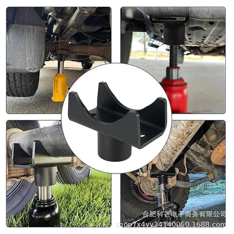 Bottle Jack Adapter And Axle Saddle For 2 3 4 Inch Round Axles And 2 Inch Square Tubes Extension For RV Trailer Lifts