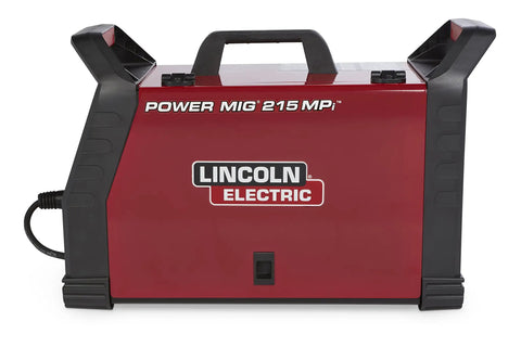 Close-up of Lincoln Electric multi process welder for home shop use with MIG flux cored stick and DC TIG