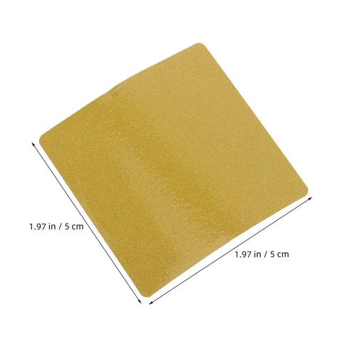 Golden Thermal Label Paper For Shipping And Mailing Self Adhesive Labels With Smooth Surface 5cm square measurement visible