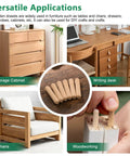 Versatile uses of 120 Piece Wood Dowel Kit 3/8 Inch By 2 Inch Fluted Dowels For Crafts Furniture And DIY Projects Grab And Go Grooved Dowel Pins With Bevel Ends For Easy Insertion in furniture and crafts