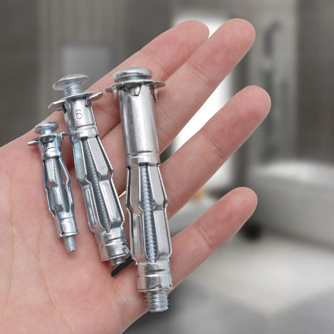 Heavy Duty Hollow Wall Anchors With Screws Kit, Carbon Steel Zinc Plated Molly Bolts For Drywall And Plaster, M4 M6 M8 sizes