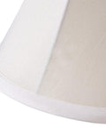 Close-up of cream Chandelier Lamp Shades For Candelabra Bulbs Clip On Fitter 6 Inch Bottom Diameter 3 Inch Top Diameter 5 Inch Tall 6 Pack