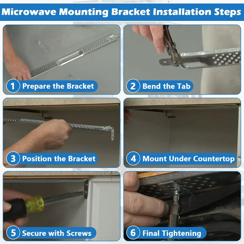 All In One 24 Inch Dishwasher Mounting Bracket Kit With Column Level For Granite And Quartz Countertops Includes Screws And Hardware For Precise Alignment And Easy Installation, instructional steps for installation.