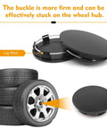Upgrade Your Ride With These Universal Car Wheel Center Caps, 2.36 Snap In Design Fits Any Vehicle, Rust Proof Abs Plastic Hub Covers Set Of Four showing wheel hub cap and tires.