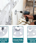 Ranstac foam board washer, stainless steel wall fastener for fixing foam board panels, installed with a drill