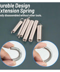 Heavy Duty 200 Pcs Spring Assortment Kit With 20 Size Galvanized Compression Springs For Home Repairs Furniture Fixes And Tough Mechanical Jobs Rust Proof Storage Case Included, extension springs
