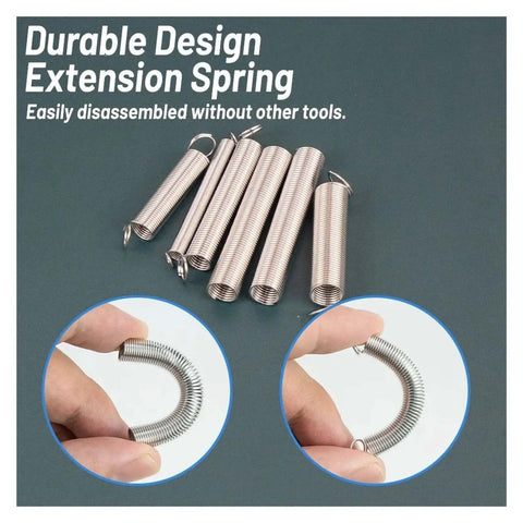 Heavy Duty 200 Pcs Spring Assortment Kit With 20 Size Galvanized Compression Springs For Home Repairs Furniture Fixes And Tough Mechanical Jobs Rust Proof Storage Case Included, extension springs