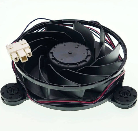 Durable Refrigerator Evaporator Fan Motor DC 12V 0.33A Cooling Fan For Haier Refrigerator Replacement, black plastic with connector