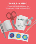Comprehensive First Aid Kit With 240 Pieces For Grab And Go Home Car Or Travel FSA Eligible Adhesive Bandages Tape And Nonstick Pads