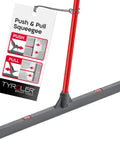 Push and pull handle on the Heavy Duty 24 Inch Floor Squeegee For Concrete And Commercial Spaces, ideal for easy cleaning.