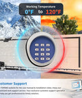 Wireless Gate Keypad With Keyless Entry Numeric Code Panel For Automatic Swing Or Sliding Gate Opener Outdoor Security Access Control Quick Pass Function And No Key Needed For Easy Pass Through with temperature range 0°F to 120°F