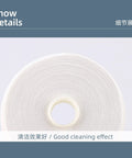 Fiber optic connector endface cleaning roll on white spool