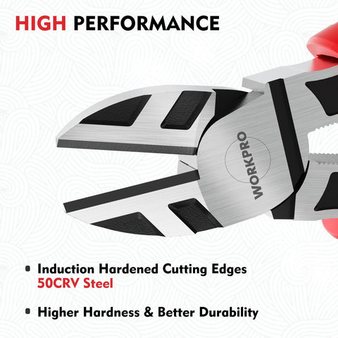 6 Inch Wire Cutters Heavy Duty CrV Steel Diagonal Pliers For Cutting Wires Craft Projects Built Tough With Comfortable Non Slip Grip Handle Ideal For Home Hobby Shop Use And Professional Tasks