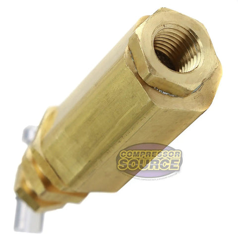 Unloader Pilot Valve For Air Compressors One Quarter Inch Female Thread FPT 140 To 175 PSI Control Valve brass