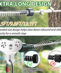 Backyard Zip Line Kit For Kids And Adults Up To 500 Lbs, Heavy Duty 304 Stainless Steel Cable, 6.5 ft brake system image
