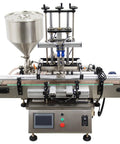 No Sweat Desktop Fully Automatic Double Head Paste Filling Machine For Viscous Sauces And Syrups With 10 To 100 Ml Capacity Easy Chain Conveyor Belt Integration For Small Business Production Lines, stainless steel design.