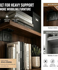 Heavy Duty Stainless Steel L Shape Furniture Brackets With 2 In 1 Locking Inserts For 90 Degree Corners Rock Solid Support