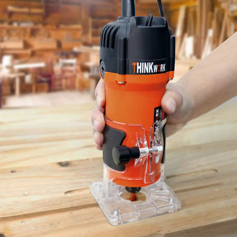 Router Tool 6.5 Amp Wood Router With One And A Quarter HP 30000 RPM Built For Woodworking A Real Workhorse Trim Router Kit in use
