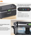 Cleartide HVAC condensate pump, 25dB ultra-quiet, 1/30 HP; LED indicators, test button and water level sensor.