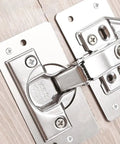 Stainless Steel Hinge Repair Plates Kit With Ten Thickened Metal Mending Brackets With Holes For Cabinets And Furniture Wardrobes And Home Use Easy Do It Yourself Installation