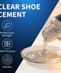 Heavy Duty Shoe Glue for Boots and Sneakers, Waterproof Clear Adhesive for Soles and Rands, Repairs on Leather, Rubber, and Canvas.