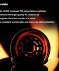 Inline Skate Wheel Replacement Set 72mm 76mm 80mm Ultra Durable 90A PU Wheels For Inline Skates And Blade Roller Indoor Outdoor Use Easy Swap Quiet Ride High Performance Wheel Pack with highlighted cross-section of 90A PU material.