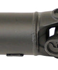Close-up of Rear 1-Piece Steel Driveshaft Assembly For Ford Models, Direct Fit Replacement, Pre-Balanced And 100 Percent New