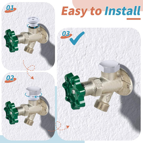 Heavy Duty Metal Vacuum Breaker Repair Kit for Traditional Anti Siphon Frost Free Sillcock Valves Universal Fit installation