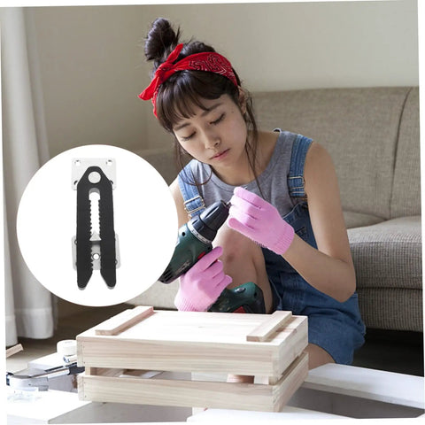 10 Pack Heavy Duty Sectional Sofa Connectors Modular Snap Hook For Couch Joint Repair Living Room Furniture used during DIY assembly.
