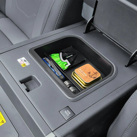 Cool Box Center Console Organizer Tray For Toyota Land Cruiser Prado 250 And Lexus GX550 2024 2025 2026 with items stored