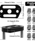 Top Notch Pro Grade Dowel Jig Kit With Centering Design For Straight Holes Eight Sizes From 3 To 10mm, Drill Bushings Displayed