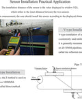 Demonstration of Handheld Ultrasonic Flow Meter With Clamp-On Sensor For Pipes DN15 To 700mm in use, showing sensor installation method.