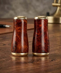 Upgrade Your Setup With A Premium Wooden Reel Handle Knob Featuring An Ergonomic Burl Rosewood Grip For Smoother Casting, Better Control And A Stylish Look On Kayaks Piers Or Rivers Without The Extra Bulk. 16.8mm rosewood reel knobs, pair