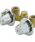 Multi Turn Chrome Shower Stall Valve One Half Inch IPS Brass Wall Mounted Shower Valve For Standard Showers Durable High Impact