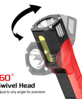 Rechargeable Beast 1200 Lumen Work Light With 160 Degree Swivel Head showing dual COB flood light and LED spotlight feature