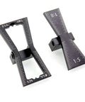 Premium Dovetail Marker Guide Set featuring two aluminum alloy woodworking jigs with measurement markings for precise joinery.