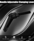 Set Of 2 Adjustable Clamping Lever Handles M8x20mm Quick Release Bolts Black Oxide Carbon Steel Male Threaded Stud