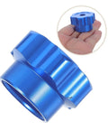 Blue Alloy Valve Handwheel Knob With 6mm Hole For Outdoor Faucet Spigot Handle Replacement and Exterior Spigot Valve Stem Actuator Ergonomic Grip