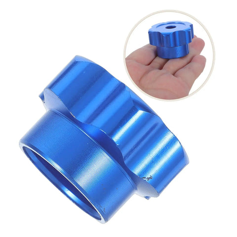 Blue Alloy Valve Handwheel Knob With 6mm Hole For Outdoor Faucet Spigot Handle Replacement and Exterior Spigot Valve Stem Actuator Ergonomic Grip