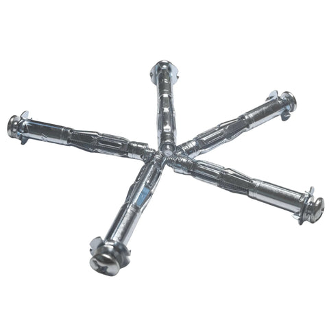 Hollow Wall Anchors Bolts Two Pack For Wall Thickness From Three Quarter To One And One Eighth Inches With Spider Like Expansion