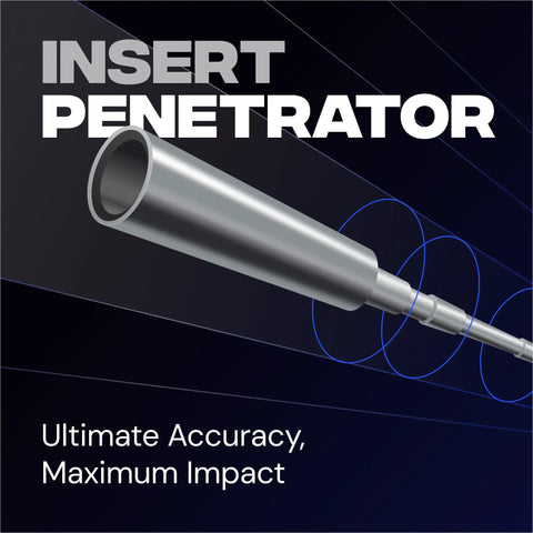 Stainless Steel Penetrator Insert Adapter For Micro Diameter Arrow Shafts 4.2mm ID To 7.6mm Tips Broadheads, 120 Grain, 12 Pack