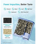 Solid Replacement For Home Brewing Equipment Water Filter Cartridge With Slick Slim Profile To Securely Fit Confined Tank Layouts For Steady Install And Crisp Daily Drinks Built Tight showing activated carbon and resin media.