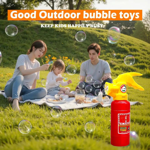 Automatic Fire Extinguisher Bubble Blower Machine With 220ml Solution For Kids Indoor And Outdoor Play Totally Rad Summer Party Birthday Gift Squad Approved