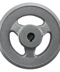 Heavy Duty Five Eighths Inch Bore Single Groove V Belt Pulley With Five Point Seven Five Inch Outer Diameter Cast Iron Motor Pulley For A AX B BX Four L Five L V Belts BK6058 Durable Cast Iron Construction Provides Long Lasting Durability